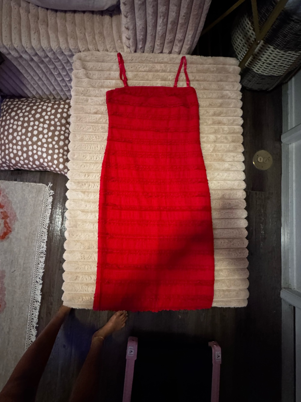 Red Women’s Knit Pencil Dress